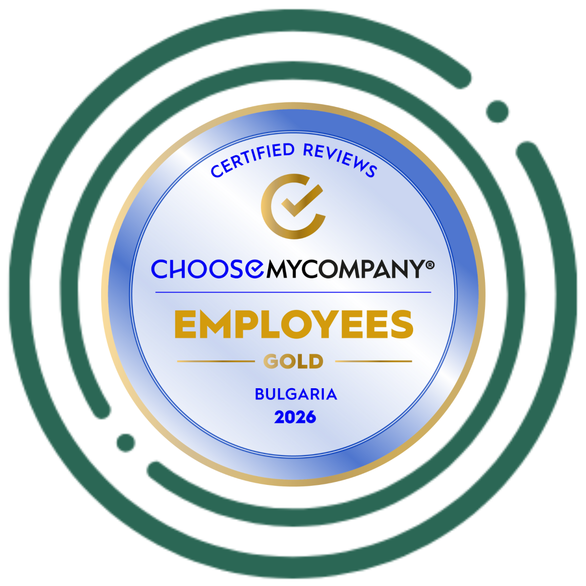 Златен медал за ангажираност на служителите и качеството на отношенията